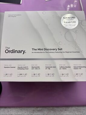 The Ordinary Mini Discovery Set - White & Black Packaging